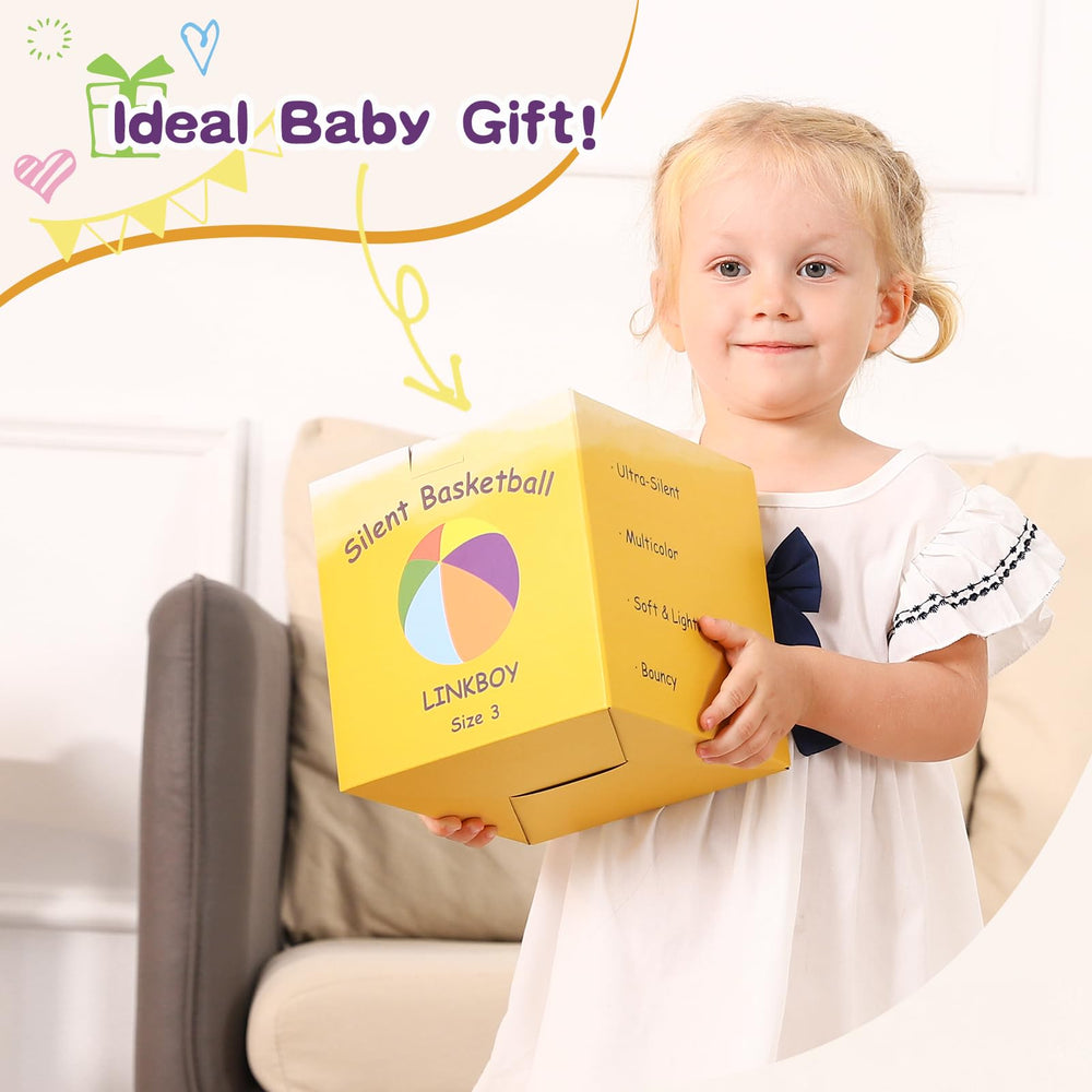 LINKBOY 22-inch mini basketball ideal for small hands and casual play.