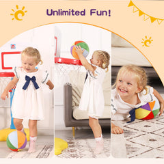 LINKBOY Soft-fabric shell ball with colorful exterior for tactile grip.