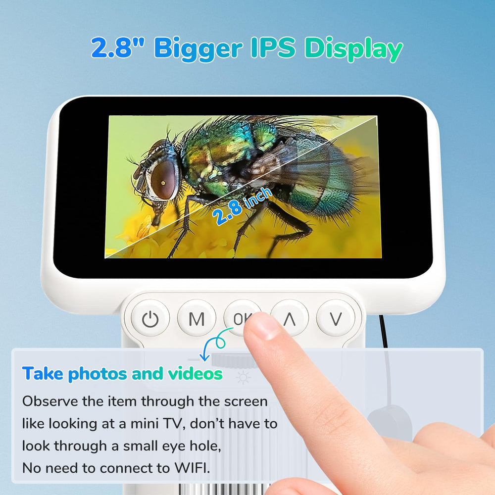 LM013 anti-shake ring stabilizes images for crisp magnification