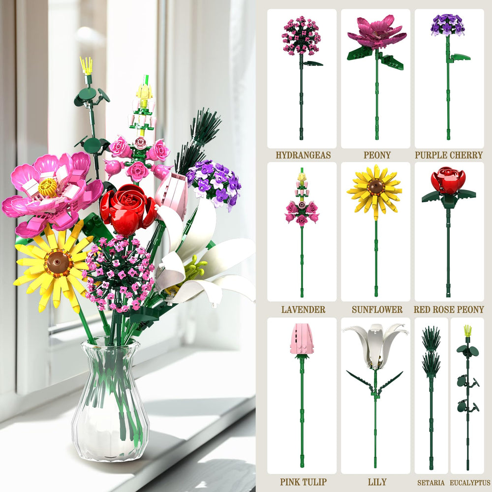 Linkowin 10-designs-bouquet-kit showcasing diverse floral arrangements