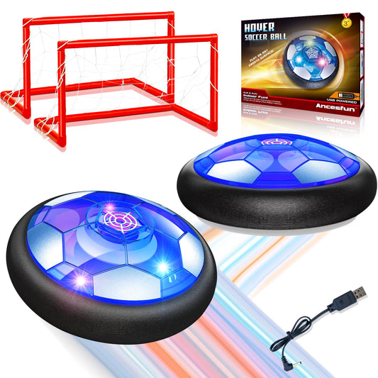 Linkowin hover soccer ball front view shows ready-to-play set for family fun