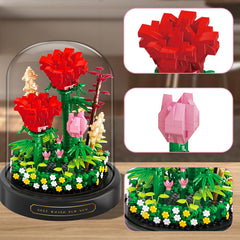 Linkowin lifelike rose bouquet assembly with detailed petals for striking display.