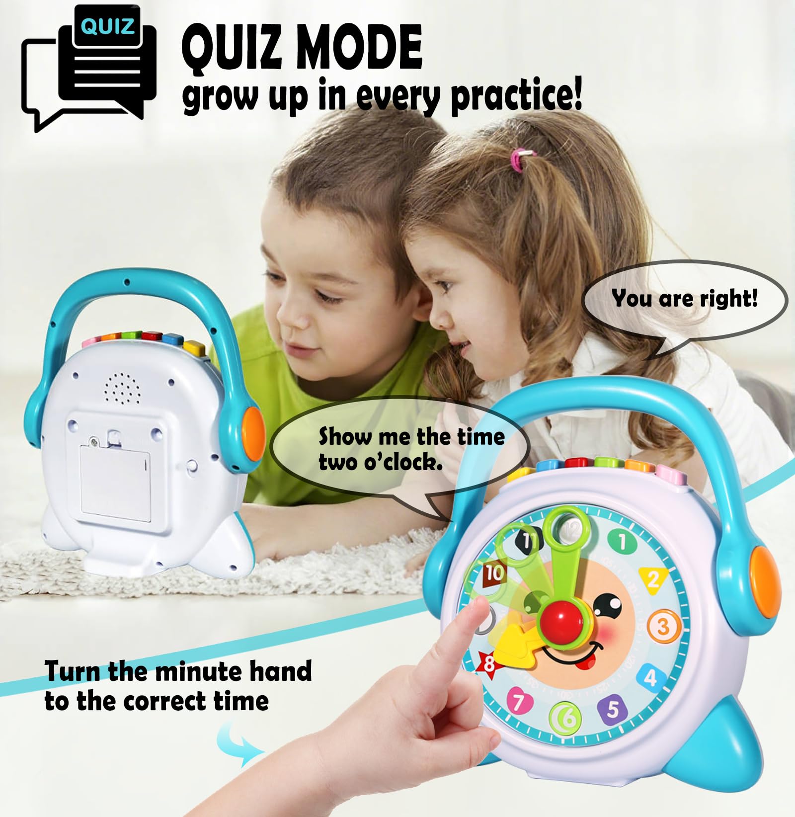 Linksandt Learning Clock BPA-free design makes portable education ready for classrooms.