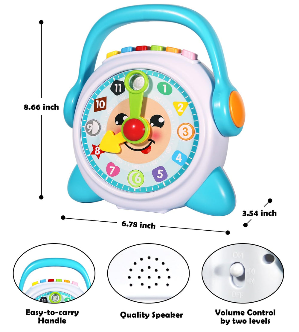 Linksandt Learning Clock color-shape discovery supports color and shape recognition during play.