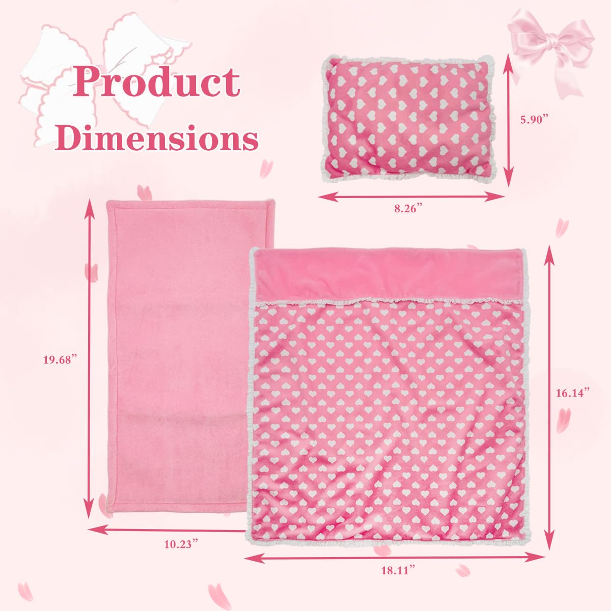Linkyloop doll pillow is compact and portable for dollhouse adventures.