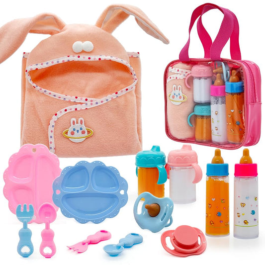 Linkyloop Baby Doll Magic Bottle Set 13-piece collection for organized play.