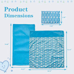 Linkyloop baby doll pillow blue sky, compact cushion for snug travel setups.