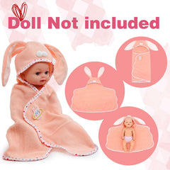 ABS bottles and pacifiers with doll bath towel for caring role play.