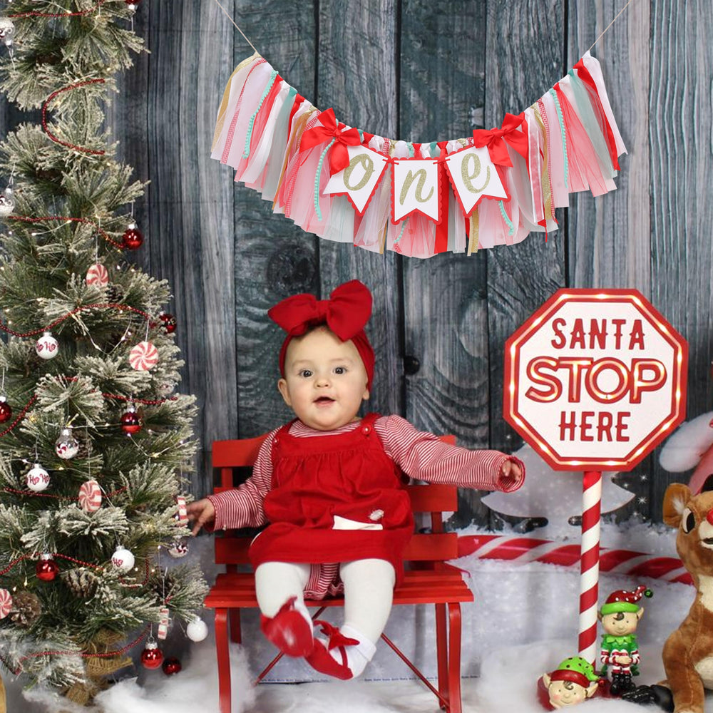 LINLULU banner suits baby birthdays and Christmas celebrations