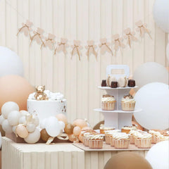 LINLULU teddy bear banner ships pre-assembled for fast wall decorating.