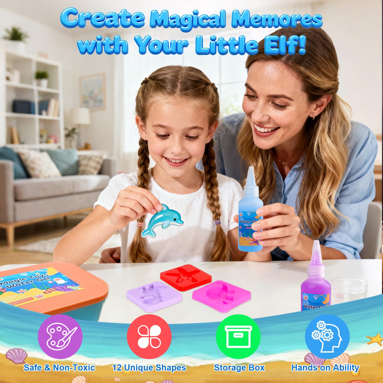 Linzuza 3D squishy animals and fairies during craft time