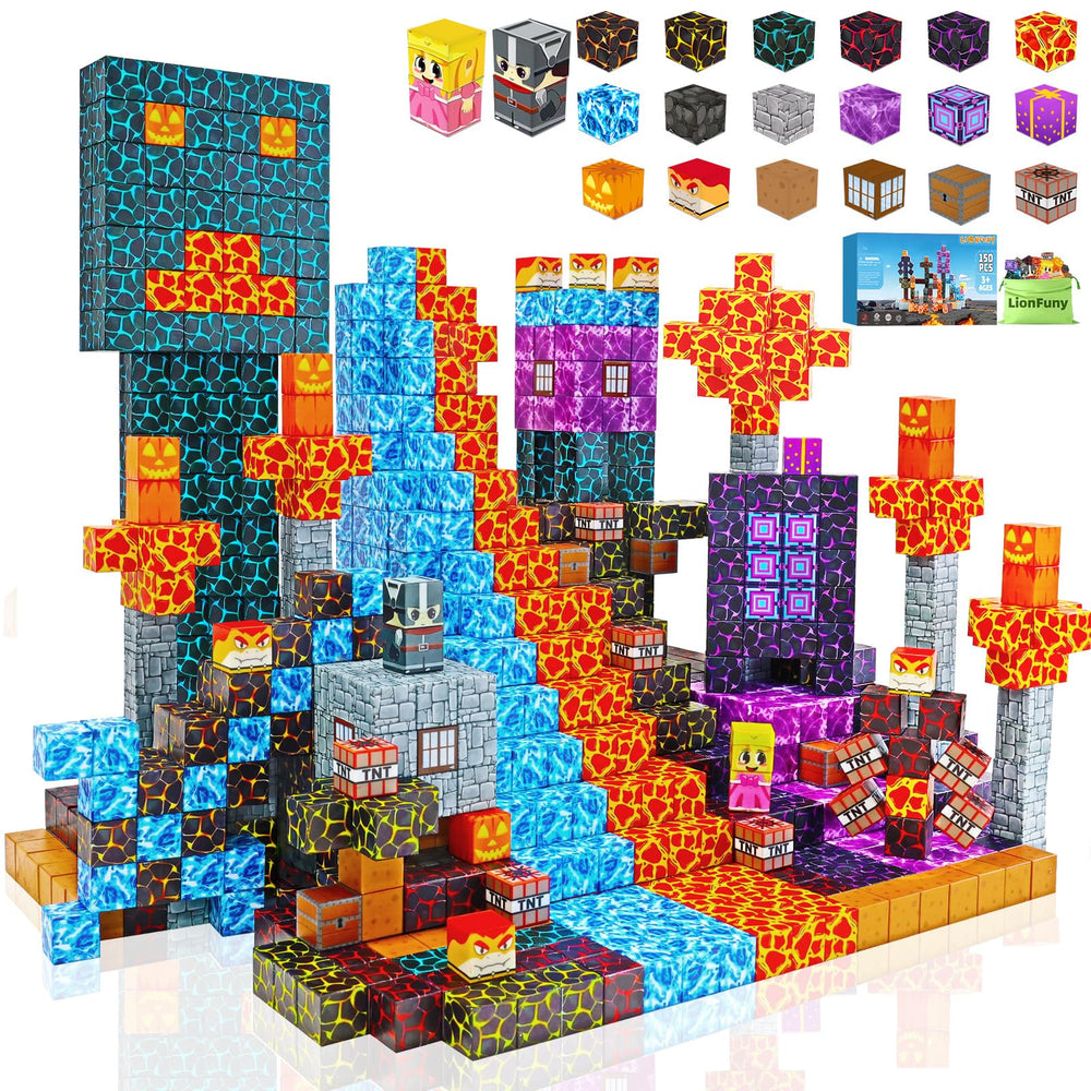 LionFuny volcano-explore-set enables imaginative volcano adventures and STEM play.