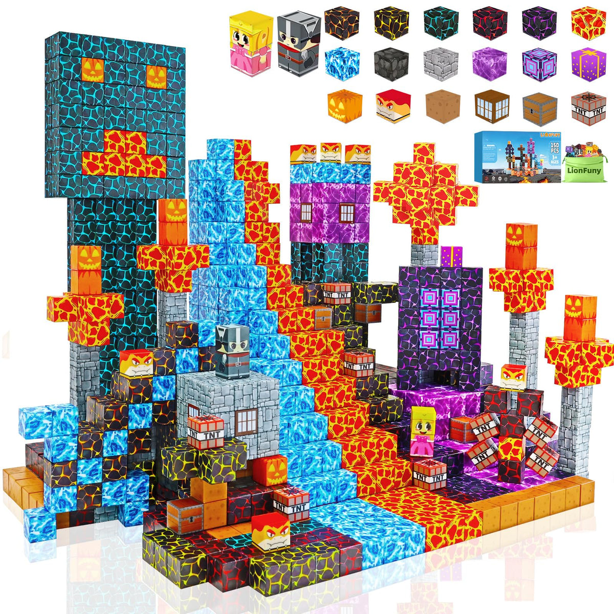 LionFuny volcano-explore-set enables imaginative volcano adventures and STEM play.
