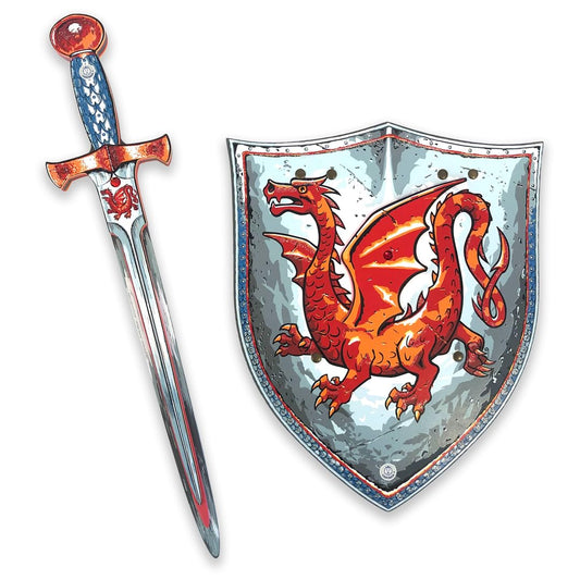 Liontouch Amber Dragon sword with detailed dragon motif, ideal for active pretend play.