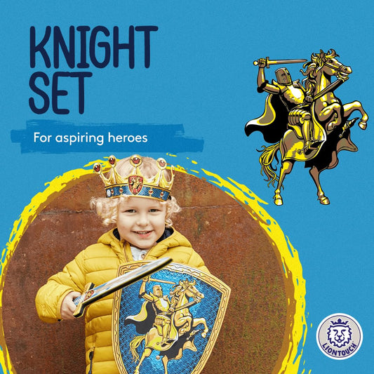 Liontouch Knight foam shield—durable, soft protection for brave role-play adventures.