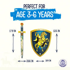 Liontouch Knight foam sword and shield in action—creative quests and screen-free play.
