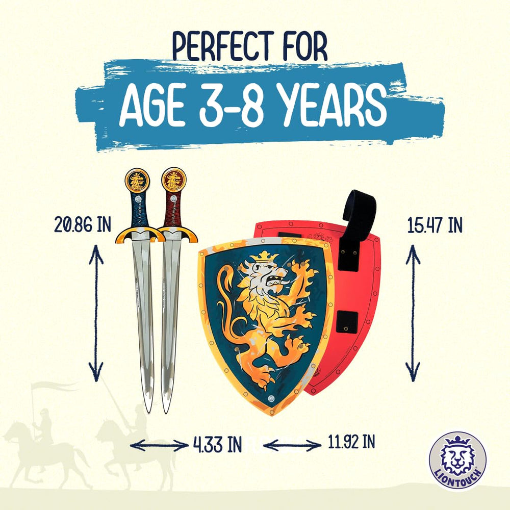 Liontouch Noble Knight red shield for kid-friendly role play.