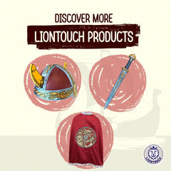 Liontouch Viking optional accessories cape and helmet extend storylines