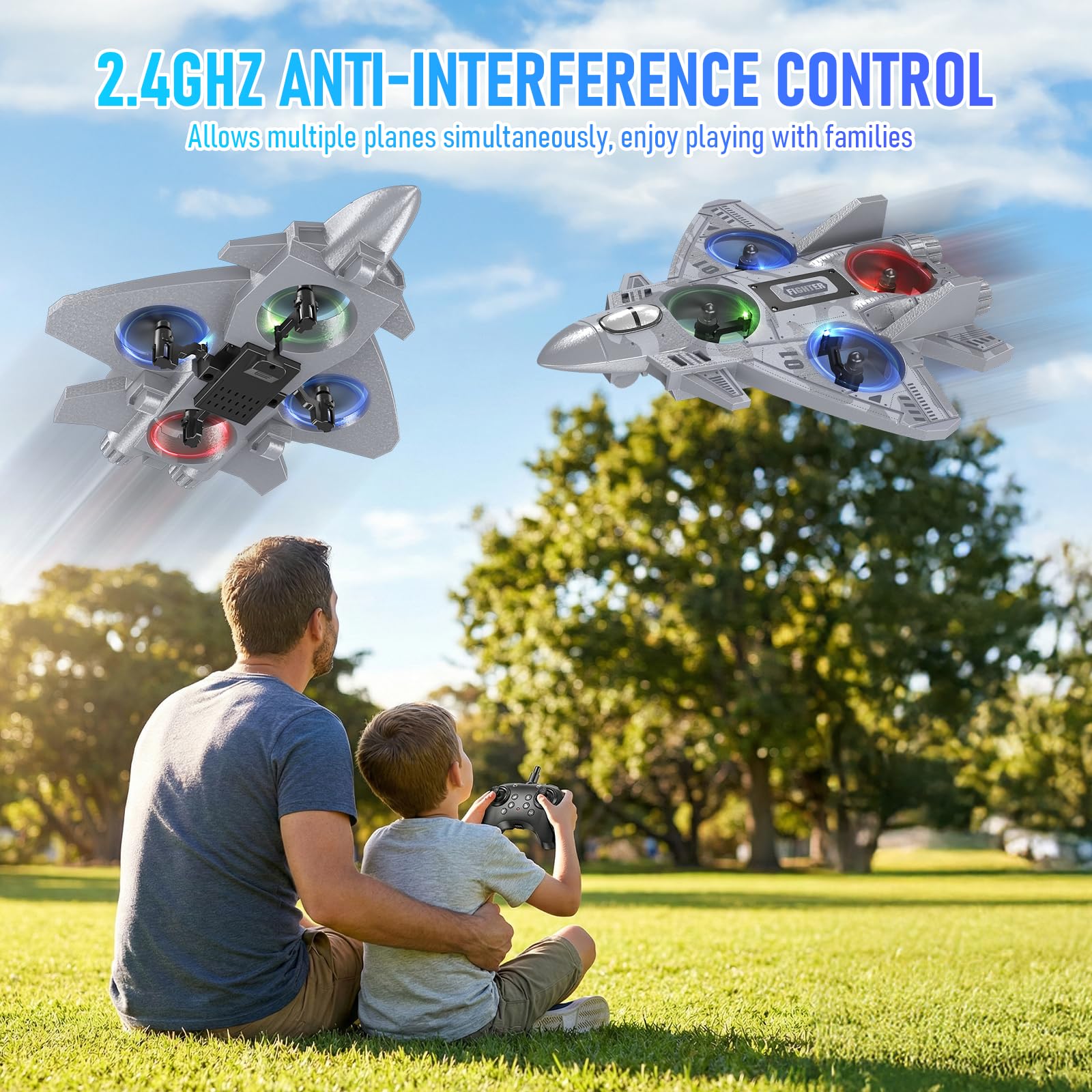 Liorbrix RC plane performing 360-degree flips for impressive stunts.