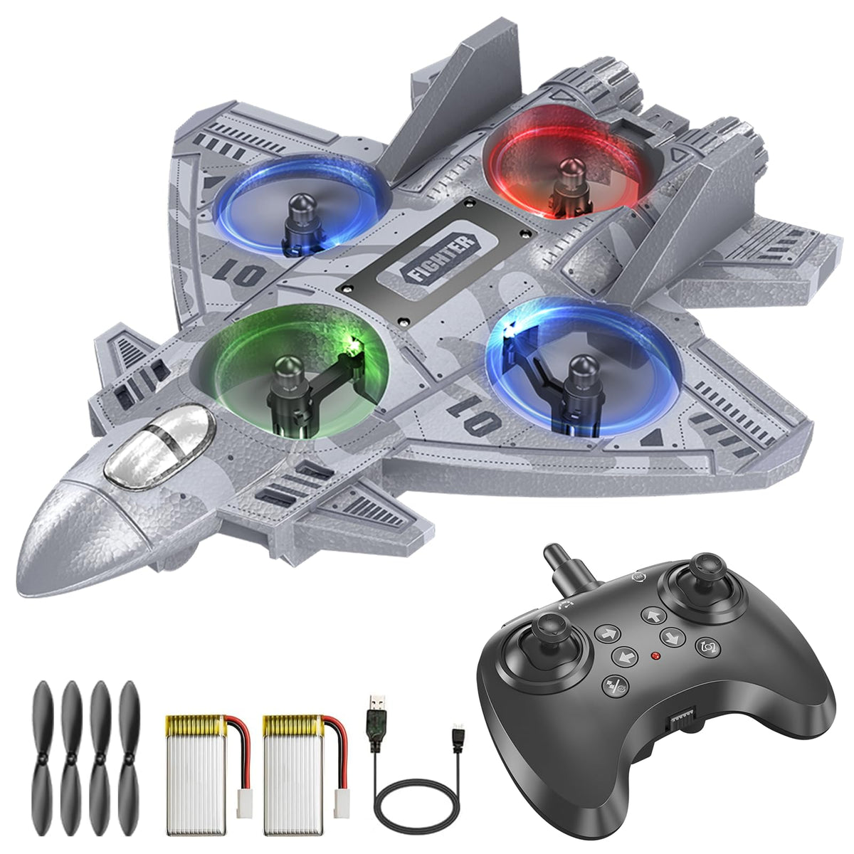 Liorbrix RC plane with night LEDs for captivating evening flights.