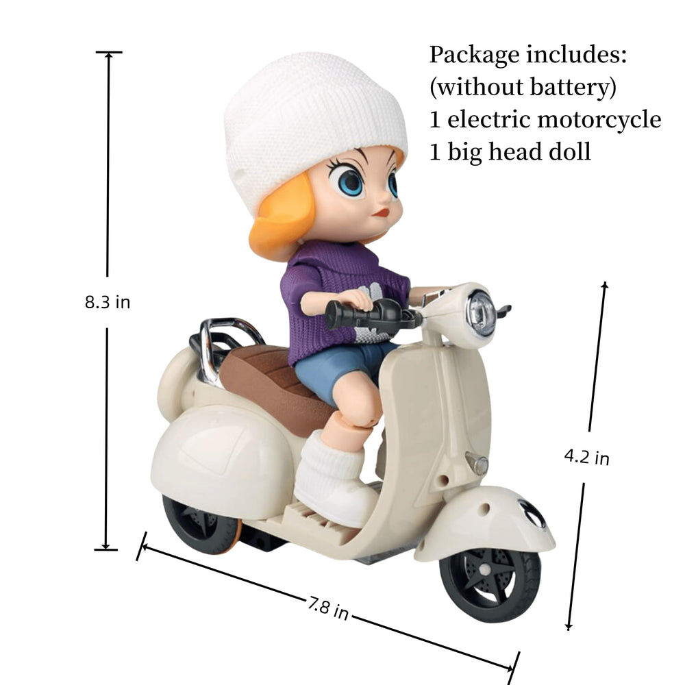 Liotww large head doll with swappable design for customization