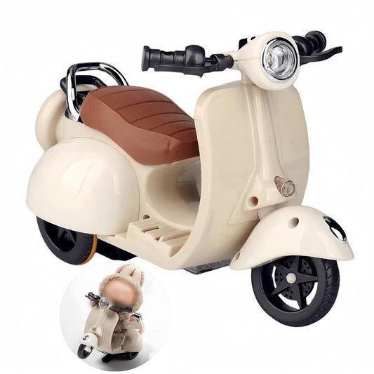 Liotww scooter toy with lights and music enhances desk decor