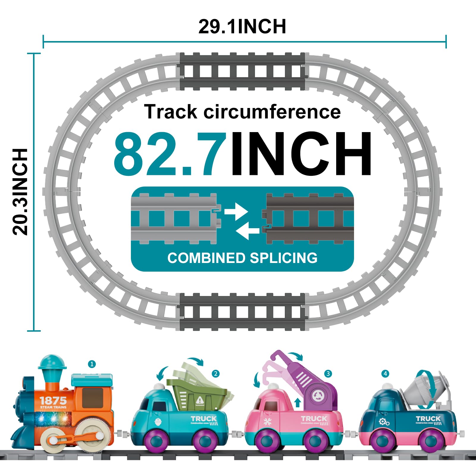 Lipneaed curved track highlights smooth bends for stable, beginner-friendly building