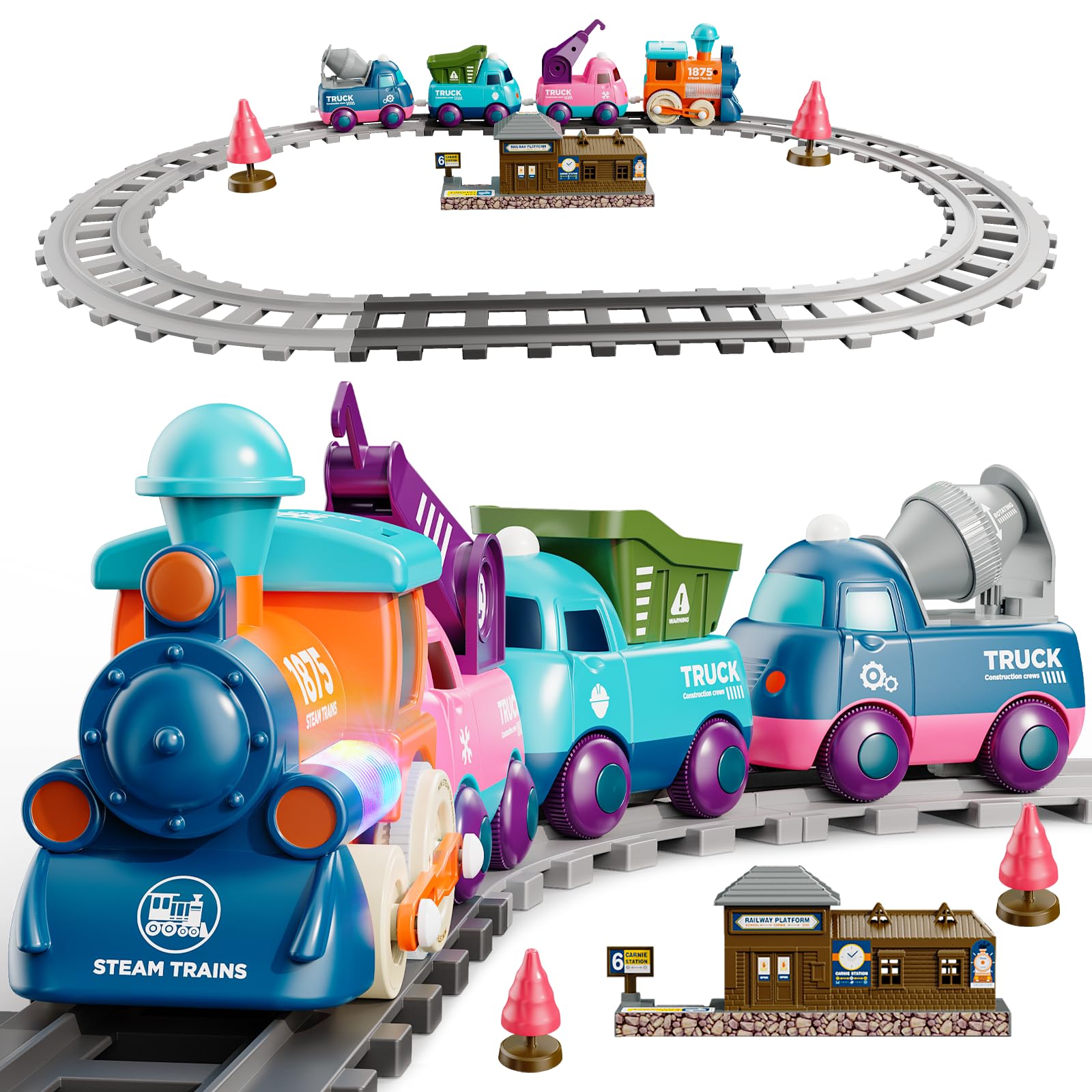 Lipneaed locomotive shines for engaging toddler play with vivid visuals and interactive movement