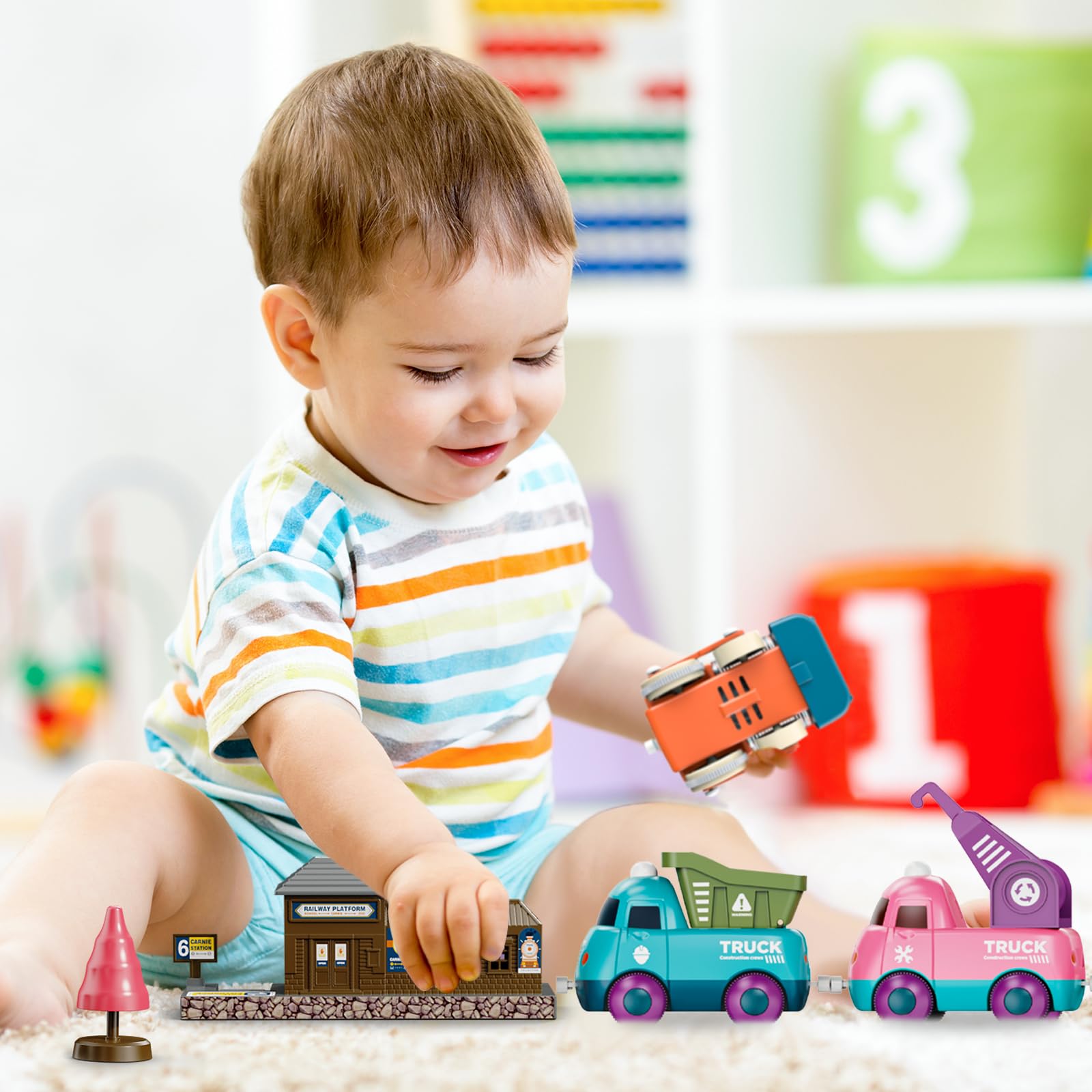 Lipneaed trees add colorful scenery to spark creative playtime and scene setting
