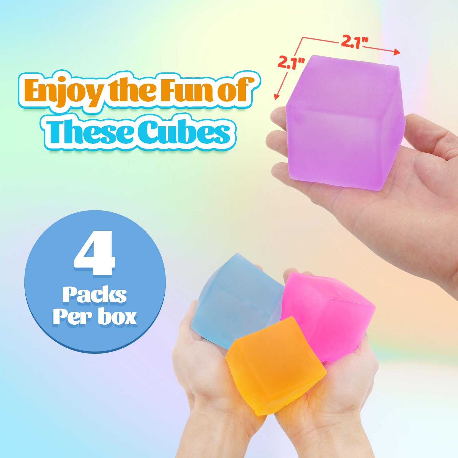 Liqilamii stress cube blue—cool-touch fidget for steady focus.