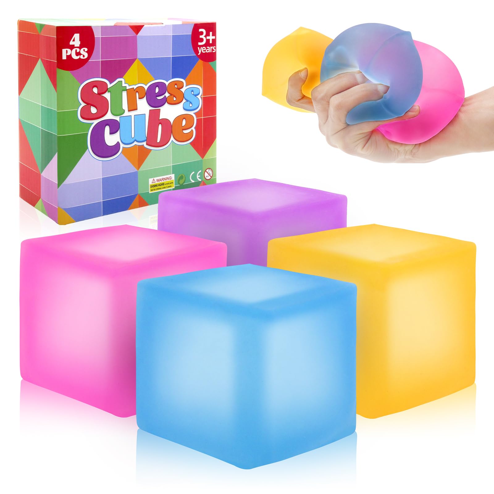 Liqilamii stress cube pink—tactile relief for focus and calm.