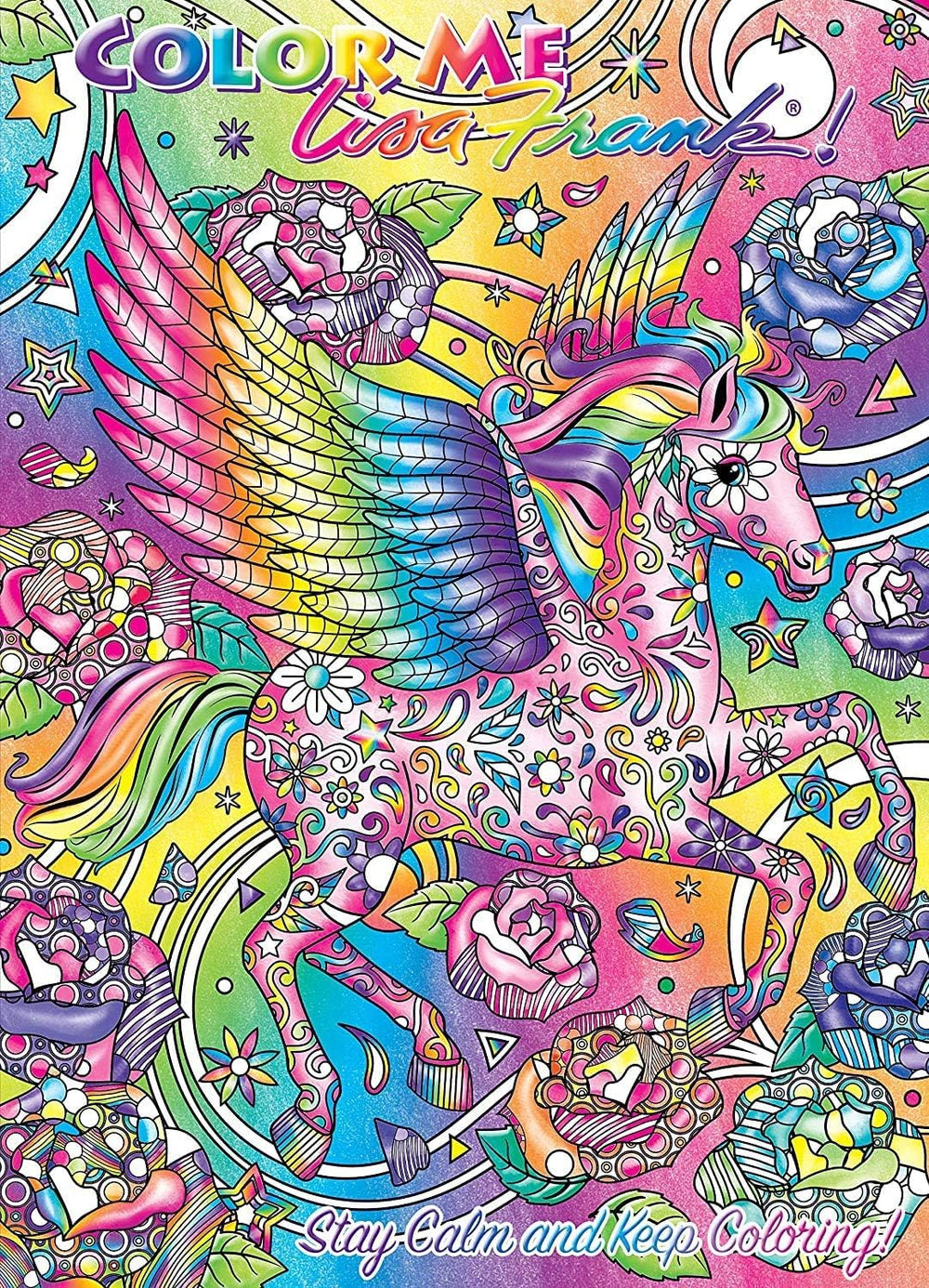 Lisa Frank rainbow animals designs brighten coloring sessions