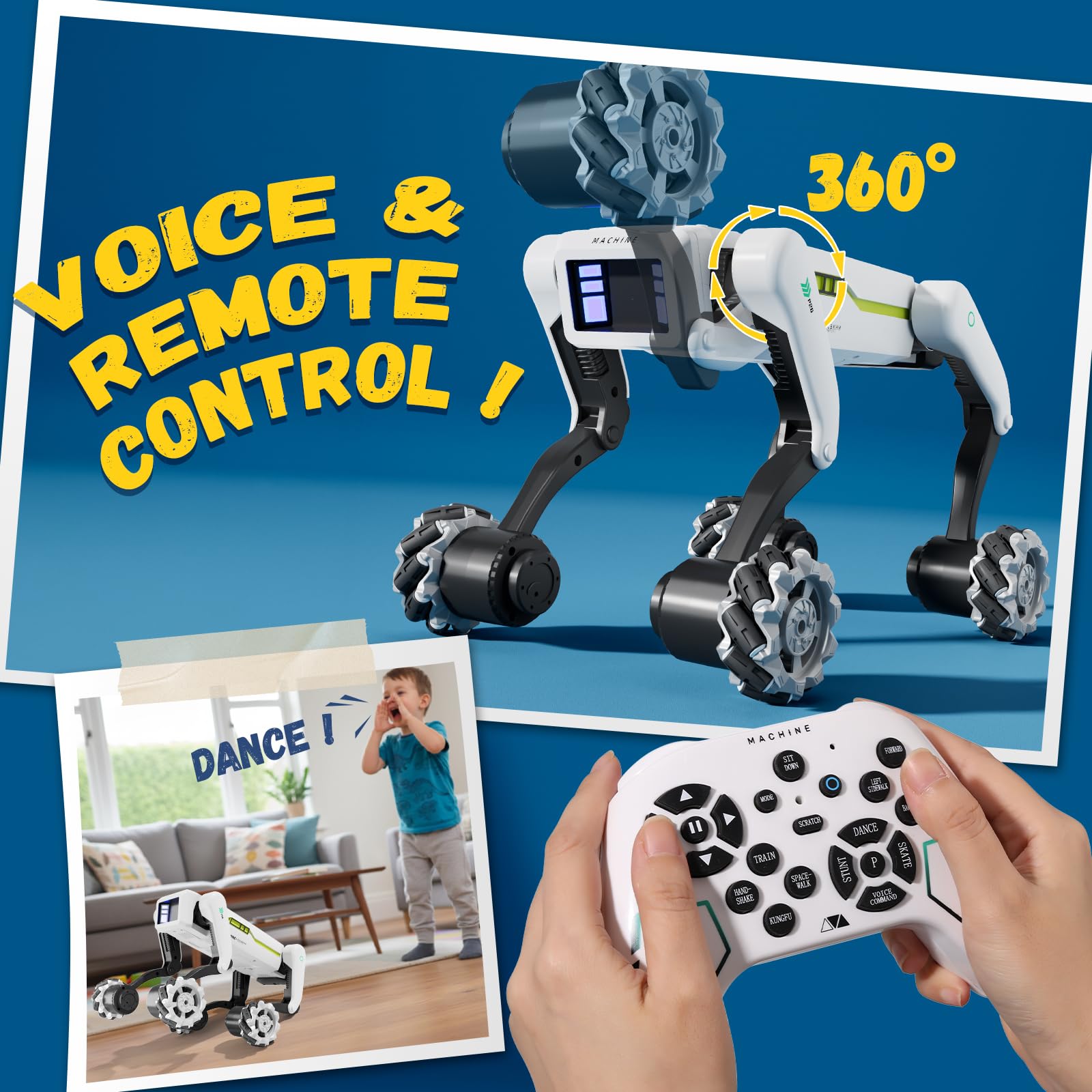 Lisfiva Stunt Robot Dog durable metal and plastic construction