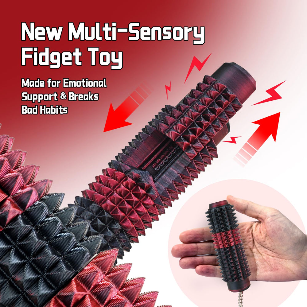 Lisgicabin Little Ouchies sliding bar supports discreet fidgeting at work.