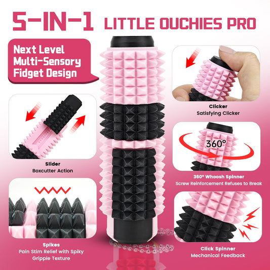 Lisgicabin Little Ouchies close-up of deep spike grip for sensory input