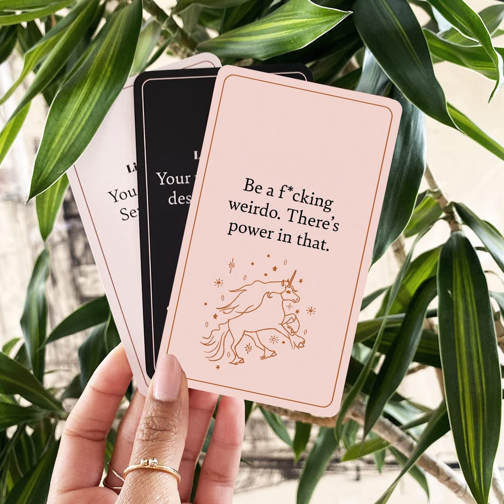 Listen B*tch affirmation card artwork details reveal Chichi Ogbu’s empowering visuals.