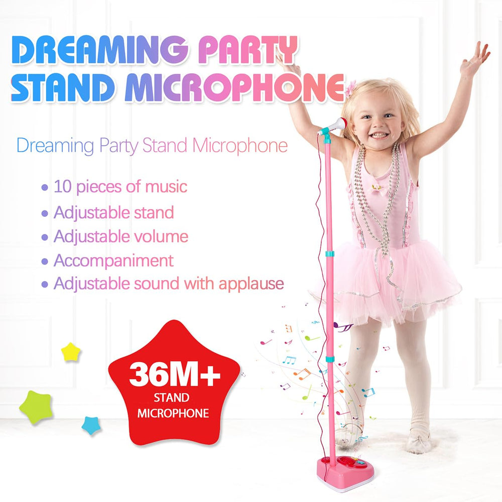 Litaonner Kids microphone in use during a playful karaoke moment.