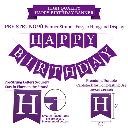 LITAUS Purple honeycomb balls add elegant texture and are easy to assemble.