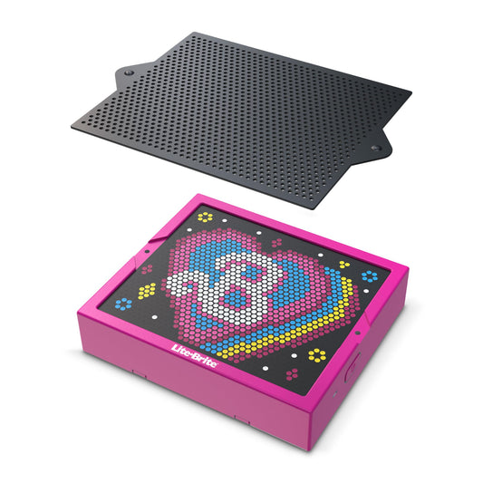 Lite Brite Barbie Edition templates offer six high-definition designs for creative projects.