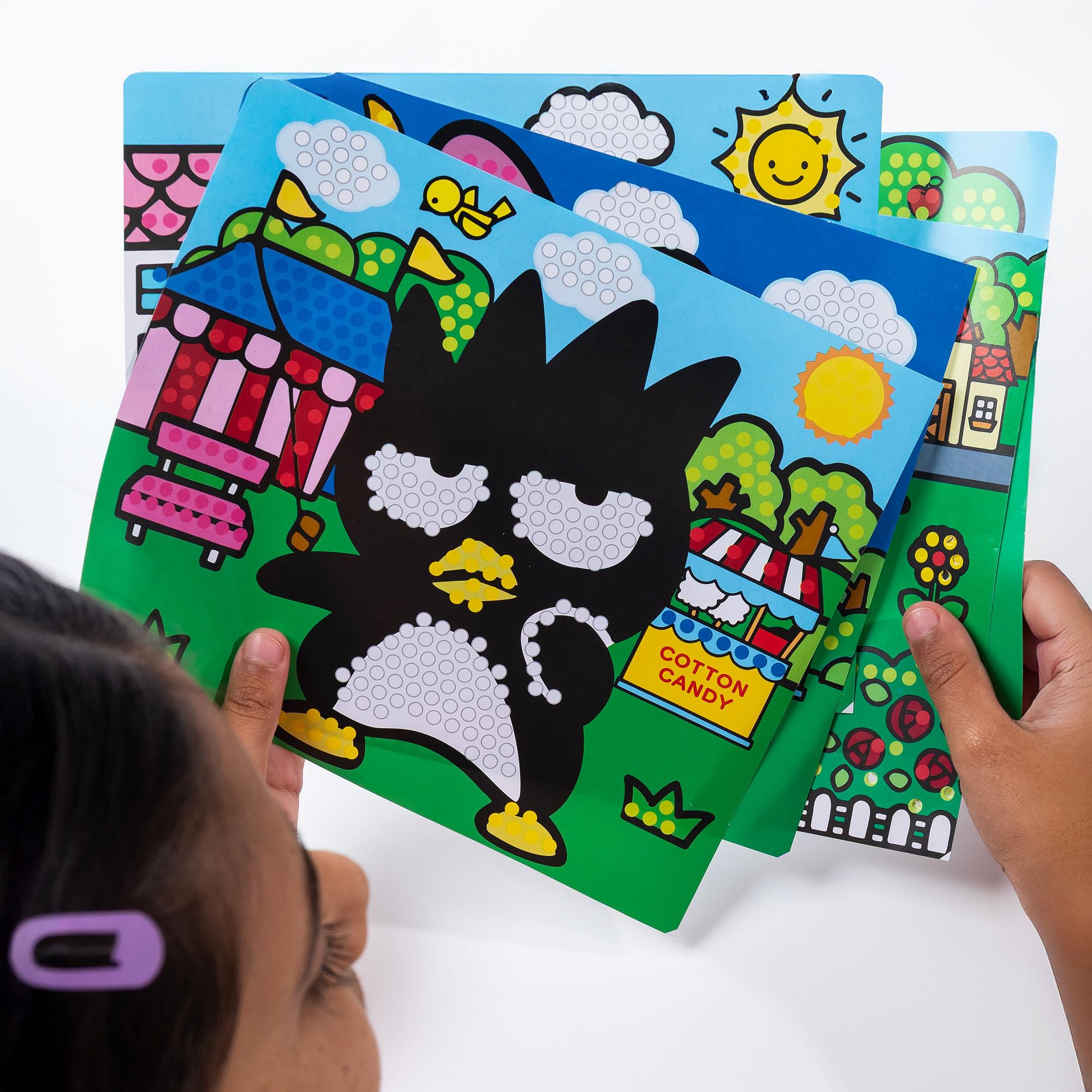 Lite-Brite ColorPOP Hello Kitty six templates offer varied scenes for family crafting.