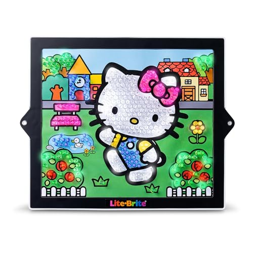 Lite-Brite ColorPOP Hello Kitty My Melody cotton candy template for playful, colorful glow.