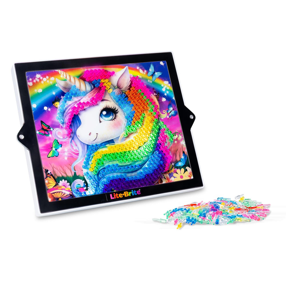 Lite-Brite ColorPOP translucent HD screen enhancing color glow for detailed art