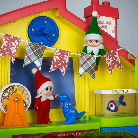 Movable head and limbs on the LitoMagic elf doll for interactive play.