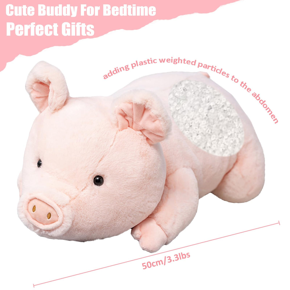 Litence pink pig plush pillow offers gentle touch and versatile use.
