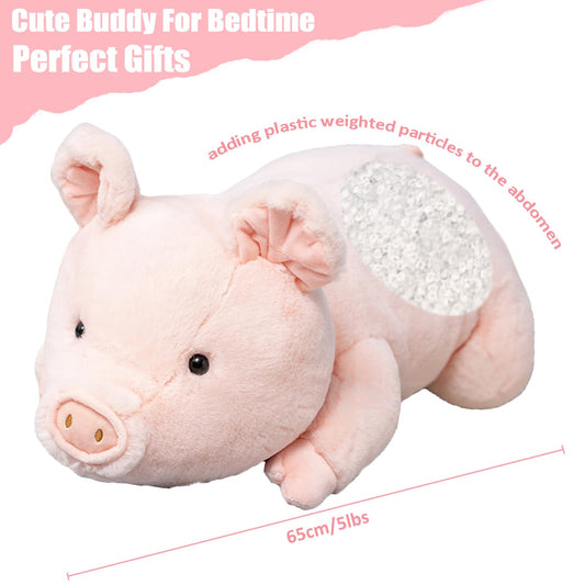 Litence weighted pig plush 50cm provides a soft, huggable companion for kids and adults.