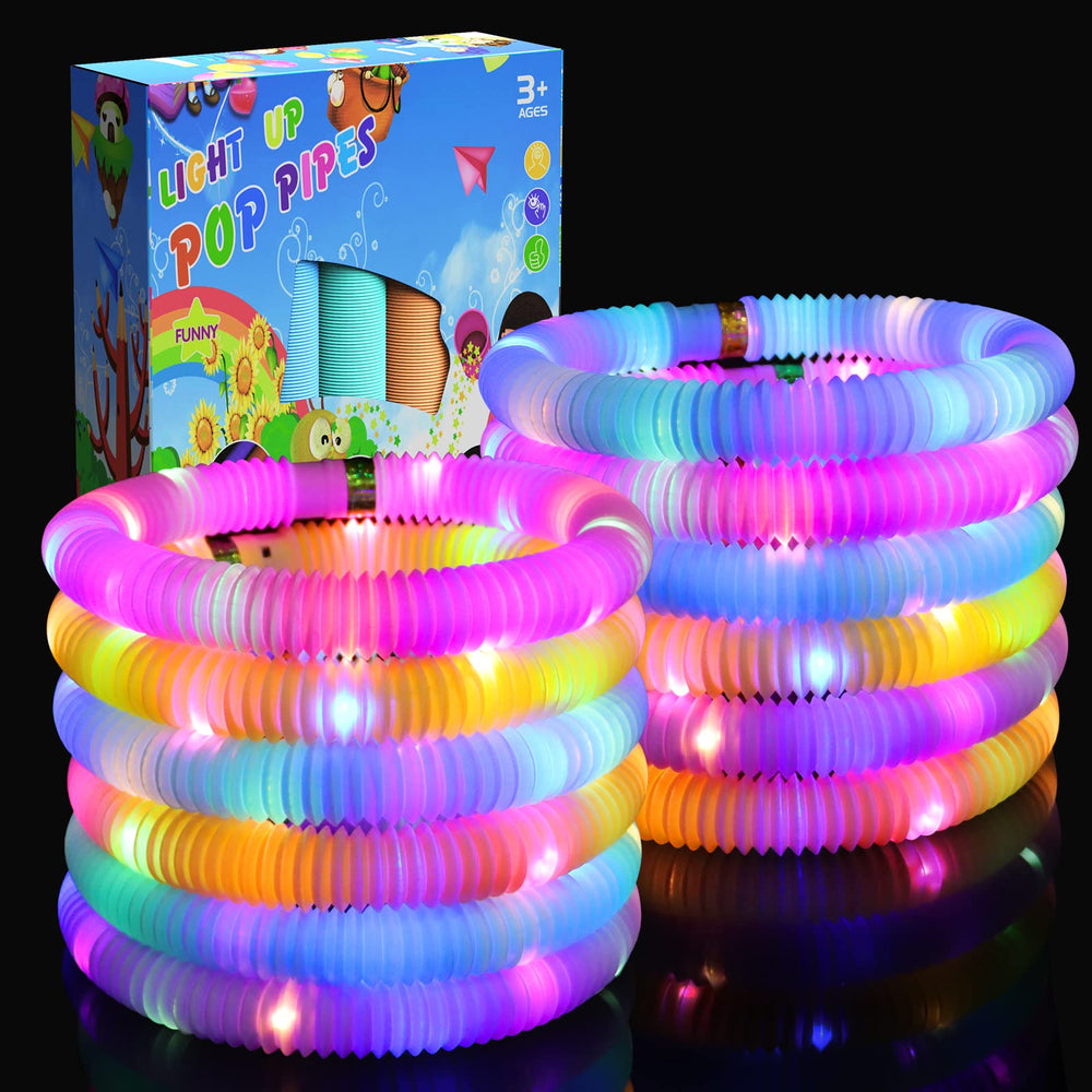 LitFP toddler sensory toy glow tubes for imaginative play.