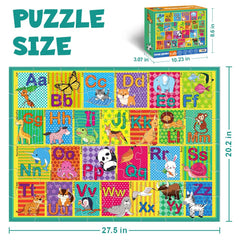 LithoConcepts floor puzzle features colorful animal designs to spark imagination
