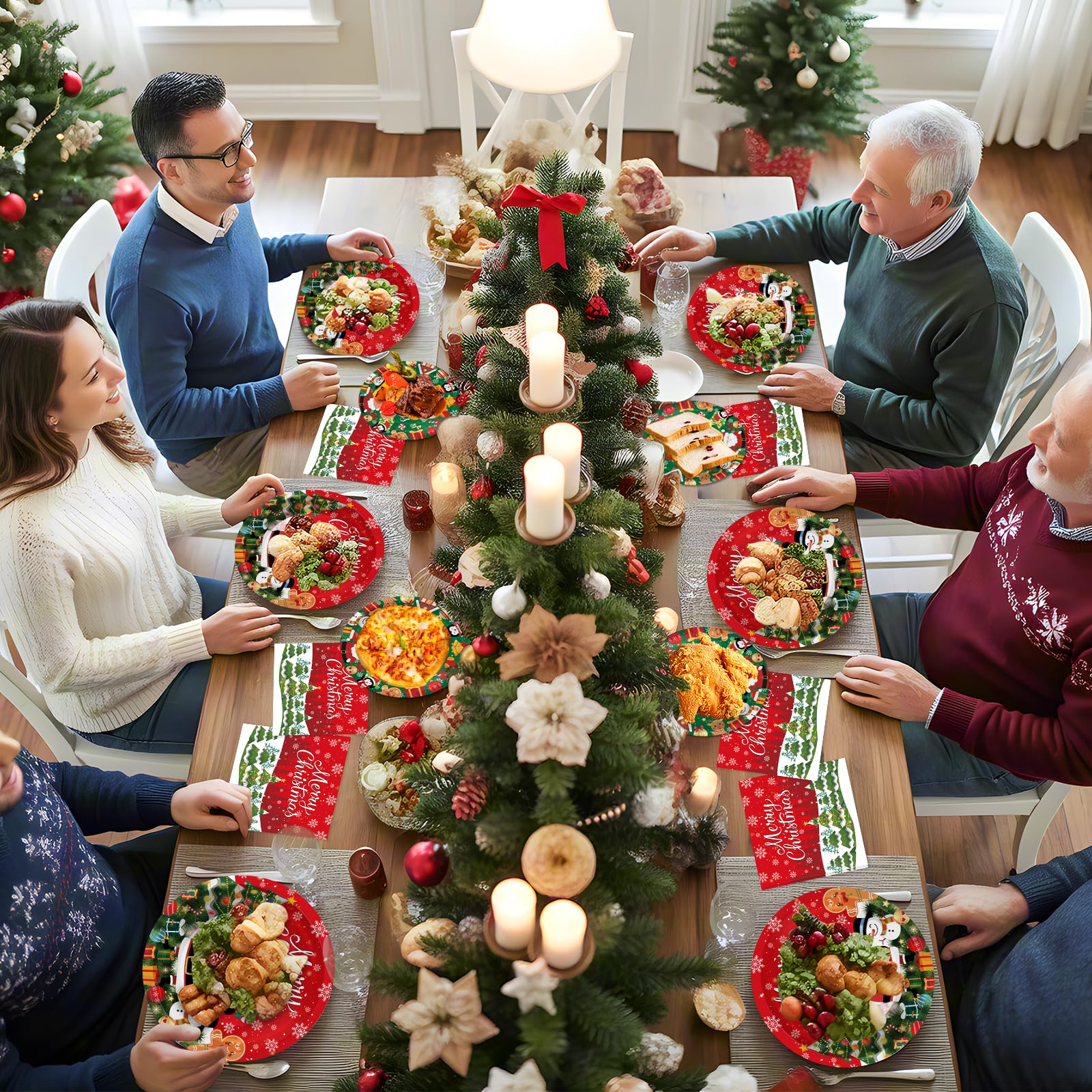 Litmitfu party decor-ready set creates a cohesive holiday look