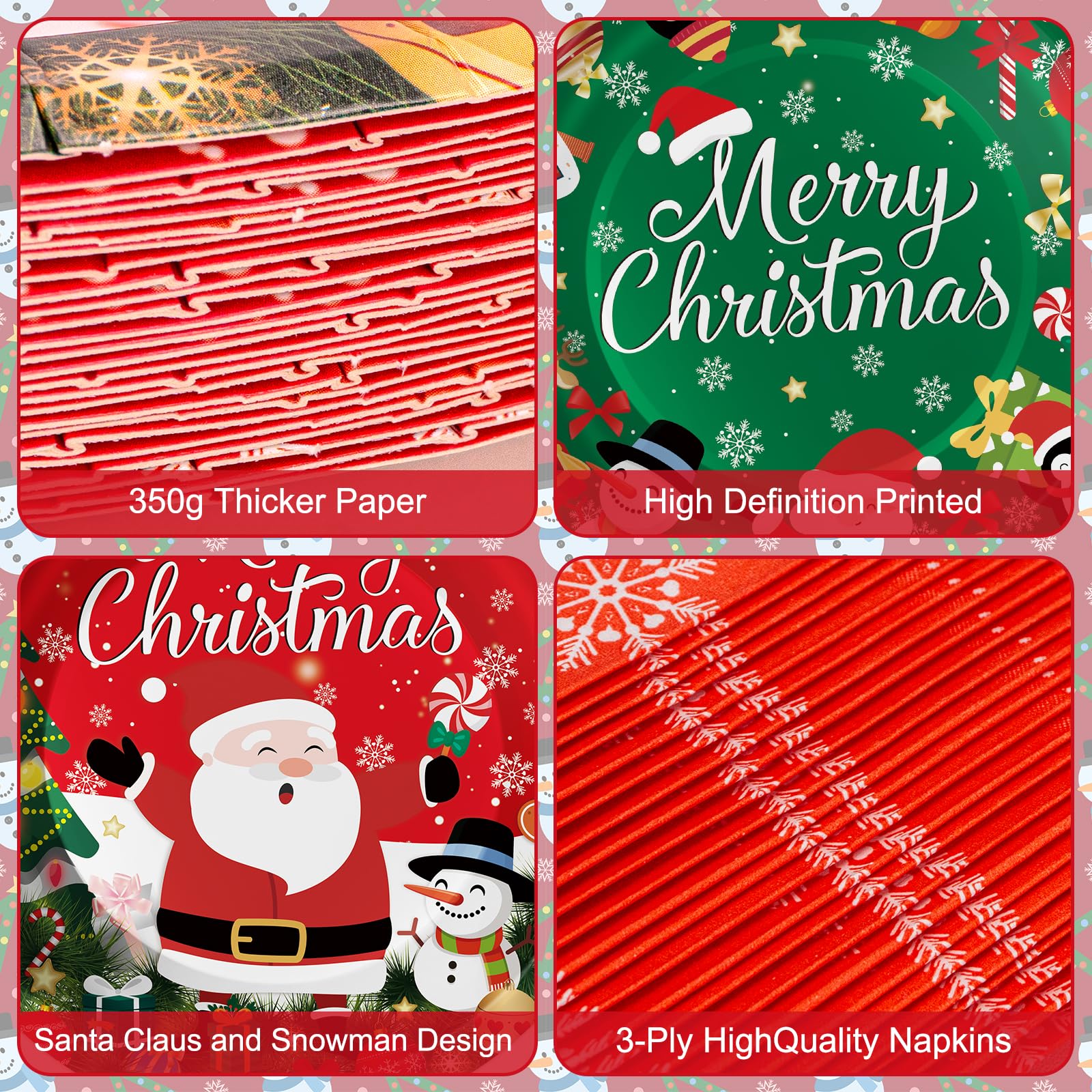 Litmitfu winter Christmas design enhances festive table decor