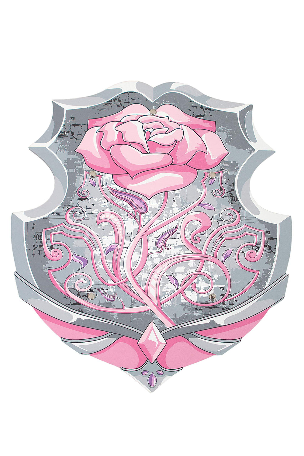 Little Adventures foam play scene showing shield and sword in action.